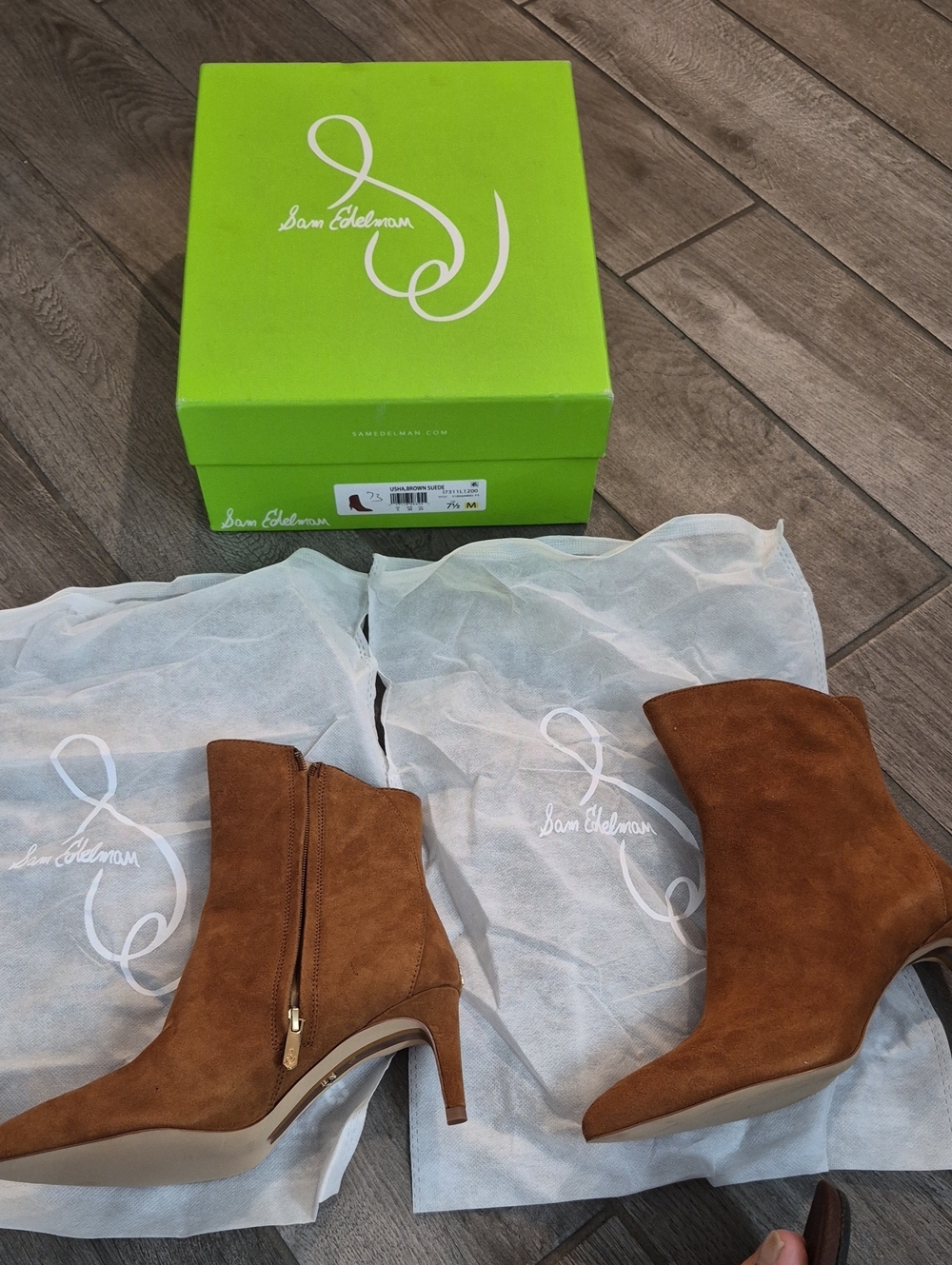 Sam Edelman Usha Brown Suede Women's Sz 7.5 M $274
